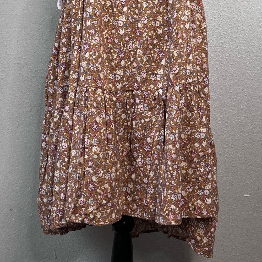 NWT Old Navy Tiered Swin Brown Floral Cami Dress Sz 4X - Picture 6 of 13